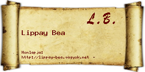 Lippay Bea névjegykártya